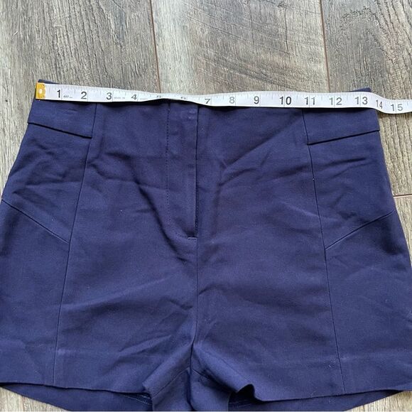 Reserved Made in Europe Navy Blue High Rise Shorts US Size 6 - Picture 6 of 9